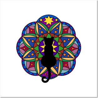 Cat Mandala Posters and Art